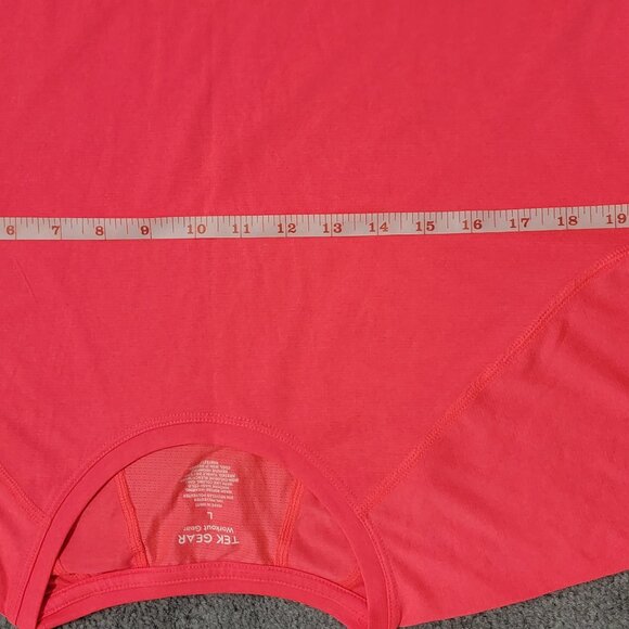 Tek Gear Performance Core Crewneck Tee, Coral, Large - Picture 10 of 10